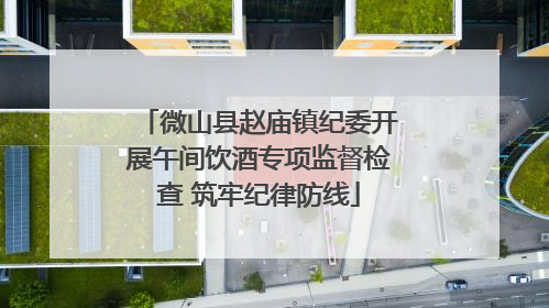微山县赵庙镇纪委开展午间饮酒专项监督检查 筑牢纪律防线