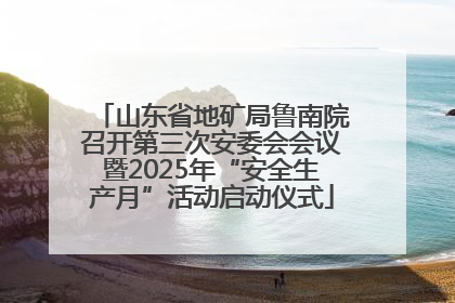 山东省地矿局鲁南院召开第三次安委会会议暨2025年“安全生产月”活动启动仪式