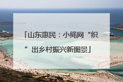 山东惠民：小绳网“织”出乡村振兴新图景