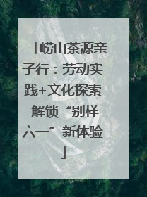 崂山茶源亲子行：劳动实践+文化探索 解锁“别样六一”新体验