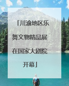 川渝地区乐舞文物精品展在国家大剧院开幕