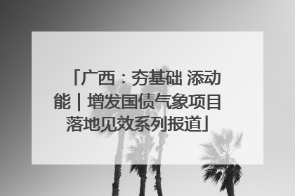 广西：夯基础 添动能｜增发国债气象项目落地见效系列报道