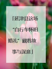 延津县这场“自行车怀旧婚礼”藏着故事与深意