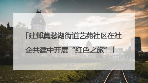 建邺莫愁湖街道艺苑社区在社企共建中开展“红色之旅”
