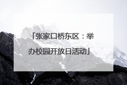 张家口桥东区：举办校园开放日活动