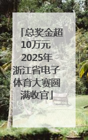 总奖金超10万元 2025年浙江省电子体育大赛圆满收官