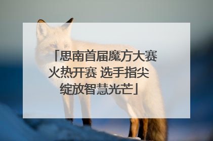 思南首届魔方大赛火热开赛 选手指尖绽放智慧光芒
