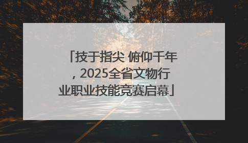 技于指尖 俯仰千年，2025全省文物行业职业技能竞赛启幕