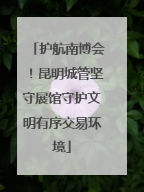 护航南博会！昆明城管坚守展馆守护文明有序交易环境
