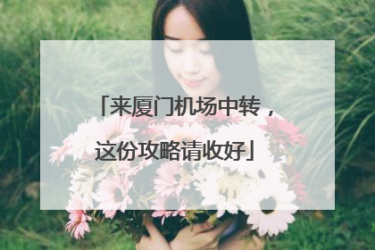 来厦门机场中转，这份攻略请收好