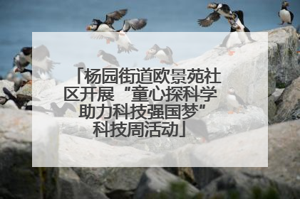 杨园街道欧景苑社区开展“童心探科学 助力科技强国梦”科技周活动