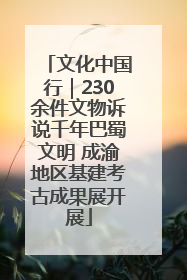 文化中国行｜230余件文物诉说千年巴蜀文明 成渝地区基建考古成果展开展
