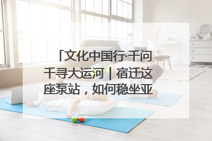 文化中国行·千问千寻大运河｜宿迁这座泵站，如何稳坐亚洲第一宝座？