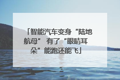 智能汽车变身“陆地航母” 有了“眼睛耳朵”能跑还能飞