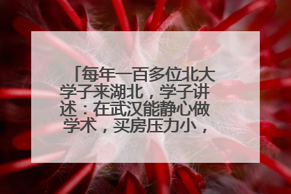 每年一百多位北大学子来湖北，学子讲述：在武汉能静心做学术，买房压力小，创业成本低