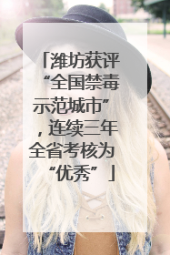 潍坊获评“全国禁毒示范城市”，连续三年全省考核为“优秀”