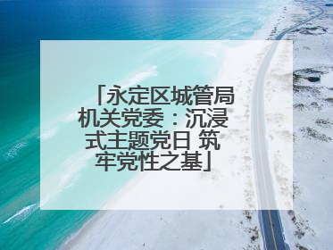 永定区城管局机关党委：沉浸式主题党日 筑牢党性之基