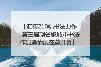 汇集210幅书法力作，第三届副省级城市书法作品邀请展在蓉开幕