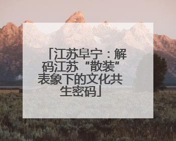 江苏阜宁：解码江苏“散装”表象下的文化共生密码