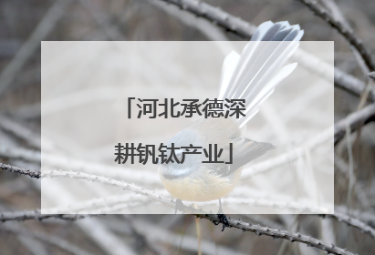 河北承德深耕钒钛产业