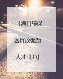 海口综保区释放强劲人才引力