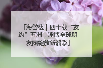 海岱楼｜四十载“友约”五洲，淄博全球朋友圈绽放新淄彩