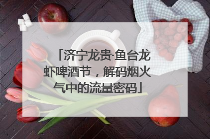 济宁龙贵·鱼台龙虾啤酒节，解码烟火气中的流量密码