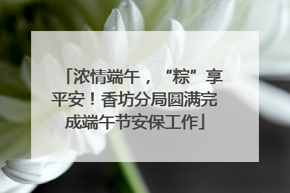 浓情端午，“粽”享平安！香坊分局圆满完成端午节安保工作