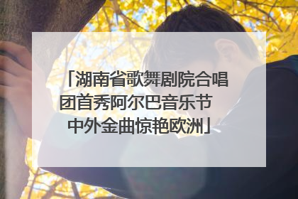 湖南省歌舞剧院合唱团首秀阿尔巴音乐节 中外金曲惊艳欧洲