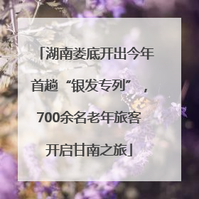 湖南娄底开出今年首趟“银发专列”，700余名老年旅客开启甘南之旅