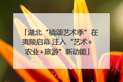 湖北“橘颂艺术季”在夷陵启幕 注入“艺术+农业+旅游”新动能