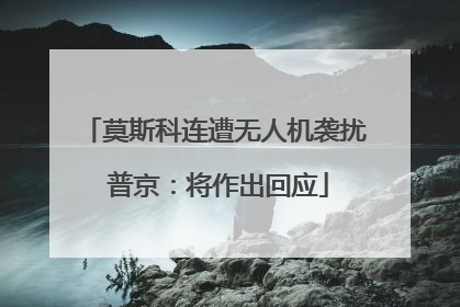 莫斯科连遭无人机袭扰 普京：将作出回应