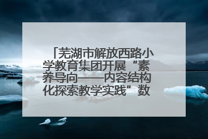 芜湖市解放西路小学教育集团开展“素养导向——内容结构化探索教学实践”数学专题研讨活动