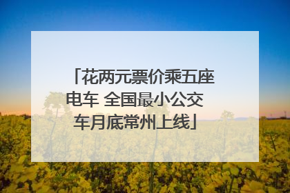 花两元票价乘五座电车 全国最小公交车月底常州上线