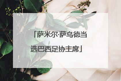 萨米尔·萨乌德当选巴西足协主席