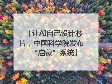 让AI自己设计芯片，中国科学院发布“启蒙”系统