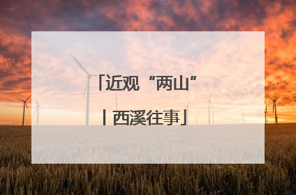 近观“两山”丨西溪往事