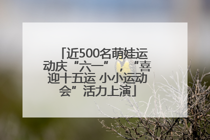 近500名萌娃运动庆“六一”，“喜迎十五运 小小运动会”活力上演