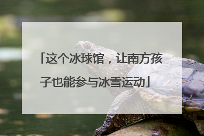 这个冰球馆，让南方孩子也能参与冰雪运动