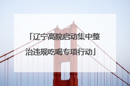 辽宁高院启动集中整治违规吃喝专项行动
