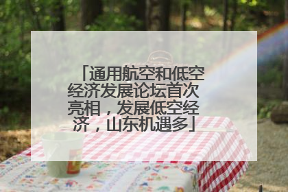 通用航空和低空经济发展论坛首次亮相，发展低空经济，山东机遇多