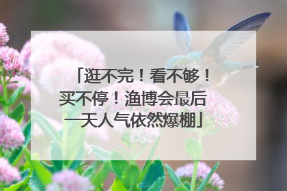 逛不完！看不够！买不停！渔博会最后一天人气依然爆棚