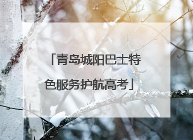 青岛城阳巴士特色服务护航高考