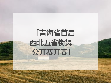 青海省首届西北五省街舞公开赛开赛