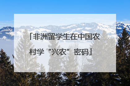 非洲留学生在中国农村学“兴农”密码