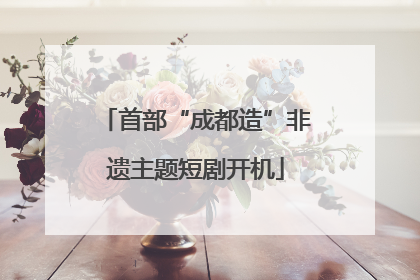 首部“成都造”非遗主题短剧开机