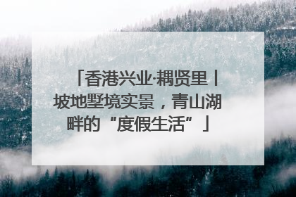 香港兴业·耦贤里丨坡地墅境实景，青山湖畔的“度假生活”