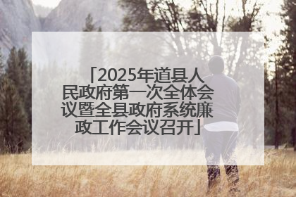 2025年道县人民政府第一次全体会议暨全县政府系统廉政工作会议召开
