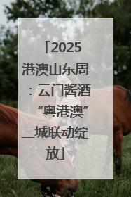 2025港澳山东周：云门酱酒“粤港澳”三城联动绽放