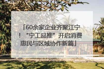 60余家企业齐聚江宁！“宁工品推”开启消费惠民与区域协作新篇